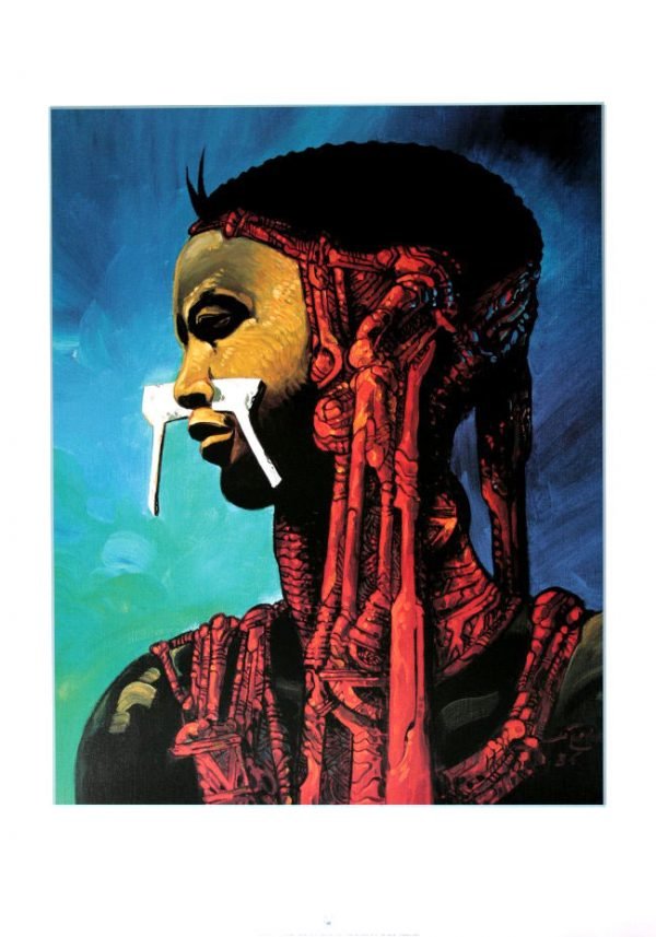 Afiche édition d'art Philippe Druillet:  l'esclave de Salammbô N° 75 exemplaires