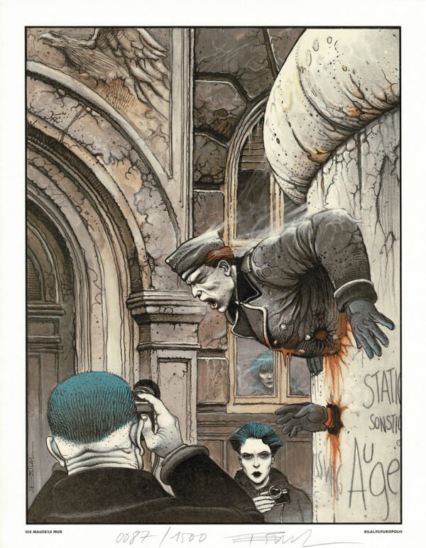 Enki Bilal : Portfolio le mur  1982 numéroté signé – Image 2